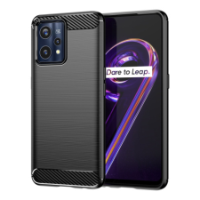 MG Carbon Case Flexible szilikon tok Realme 9 Pro Plus, fekete tok és táska