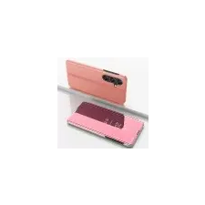 MG Clear View könyv tok Samsung Galaxy S25 Plus, rózsaszín tok és táska
