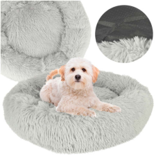 MG Cushion Plush pelech mačky a psy 60 cm, szürke szállítóbox, fekhely kutyáknak