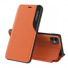 MG Eco Leather View könyv tok iPhone 13 mini, narancssárga tok és táska