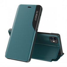 MG Eco Leather View könyv tok iPhone 13 mini, zöld tok és táska