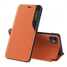 MG Eco Leather View könyv tok iPhone 13 Pro Max, narancssárga tok és táska