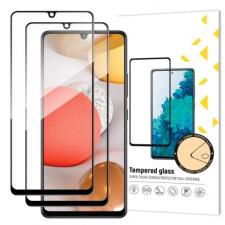 MG Full Glue 2x üvegfólia Samsung Galaxy A42 5G, fekete mobiltelefon kellék