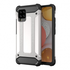 MG Hybrid Armor műanyag tok Samsung Galaxy A42 5G, ezüst tok és táska