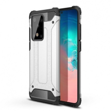 MG Hybrid Armor műanyag tok Samsung Galaxy S20 Ultra, ezüst tok és táska