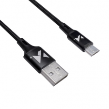 MG kábel USB / USB-C 2.4A 2m, fekete kábel és adapter