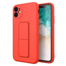 MG Kickstand szilikon tok iPhone 12 Pro Max, piros tok és táska