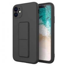 MG Kickstand szilikon tok Xiaomi 10X 4G / Note 9, fekete tok és táska