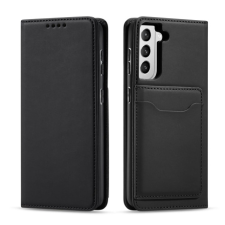 MG Magnet bőr könyvtok Samsung Galaxy S22 Plus, fekete tok és táska
