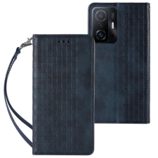 MG Magnet Strap bőr könyvtok Samsung Galaxy A52 5G, kék tok és táska