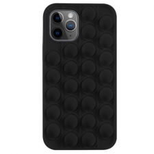 MG Pop It szilikon tok iPhone 11 Pro Max, fekete tok és táska
