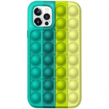 MG Pop It szilikon tok iPhone 11 Pro Max, zöld/sárga tok és táska