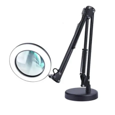 MG Repair Lamp LED asztali lámpa nagyítóval 12W, fekete világítás
