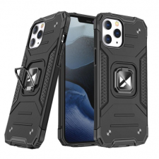 MG Ring Armor műanyag tok iPhone 13 Pro Max, fekete tok és táska