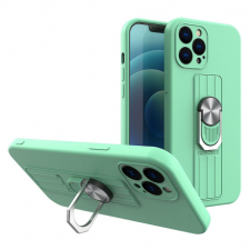 MG Ring szilikon tok iPhone 12 Pro, zöld tok és táska