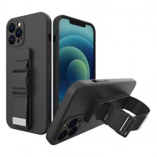 MG Rope szilikon tok iPhone 13 Pro Max, fekete tok és táska