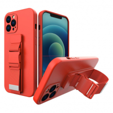 MG Rope szilikon tok Samsung Galaxy A22 5G, piros tok és táska