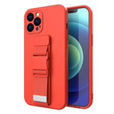 MG Rope szilikon tok Xiaomi Poco M4 Pro 5G, piros tok és táska