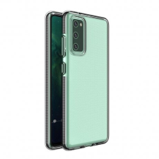 MG Spring Case szilikon tok Samsung Galaxy A12 / M12, fekete tok és táska