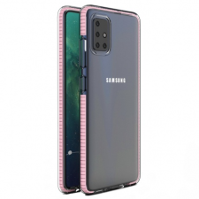 MG Spring Case szilikon tok Samsung Galaxy M51, rózsaszín tok és táska