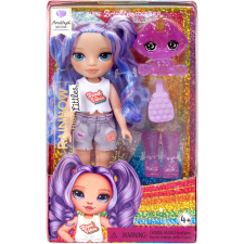 MGA Entertainment Rainbow High Littles Amethyst Lila hajú baba Pink kiegészítőkkel baba