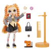 MGA Entertainment Rainbow High Sparkle &amp; Shine Fashion Dolls- Clementine (Orange)