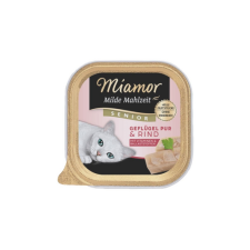 Miamor Milde Mahlzeit Senior Poultry Pure&Beef 100g macskaeledel