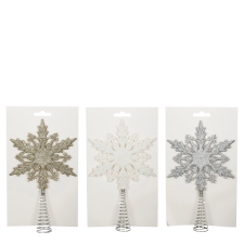 Mica Decorations Hópehelyalakú csúcsdísz többszínű karácsonyi dekoráció