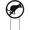 Mica Decorations kutyás földbe szúrható dísz fekete rozsda 18 cm x 29 cm