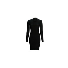 MICHAEL KORS MICHAEL Michael Kors Rövid ruhák MOCK NK RIBBED MINI DRS Fekete EU S