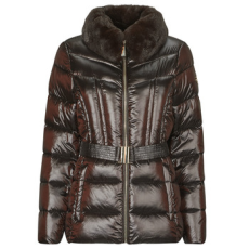 MICHAEL KORS MICHAEL Michael Kors Steppelt kabátok PACKABLE JACKET W FX FUR TRIM Barna EU XL