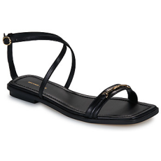 MICHAEL KORS MICHAEL Michael Kors Szandálok / Saruk LENA FLAT SANDAL Fekete 40
