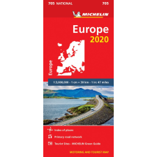 MICHELIN 705. Európa térkép Michelin, Európa autós térkép 1:3 000 000 2020 térkép