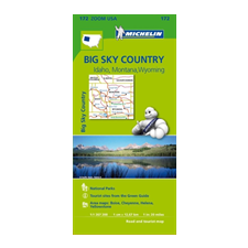 MICHELIN Big Sky Countries Zoom Map 172 idegen nyelvű könyv