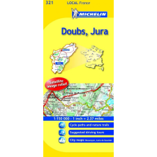 MICHELIN Doubs / Jura térkép 0321. 1/175,000 térkép