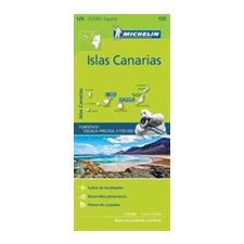 Michelin Éditions des Voyages Canary Islands Zoom Map 125 idegen nyelvű könyv