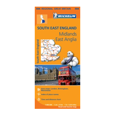 MICHELIN South East England, the Midlands, East Anglia idegen nyelvű könyv