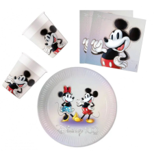 Mickey 100 Mickey party szett 36 db-os 23 cm-es tányérral party kellék