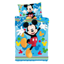 Mickey Disney Mickey Joyful gyerek ágyneműhuzat 100×135 cm, 40×60 cm lakástextília