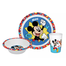 Mickey Disney Mickey Yes étkészlet, micro műanyag szett Dobozban babaétkészlet