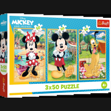 Mickey és barátai nyaraláson puzzle 3x50 Disney Trefl puzzle, kirakós