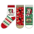 Mickey és Minnie gyerek zokni 3 pár/csomag - Fehér csíkos, Piros mintás, Zöld - 31-34