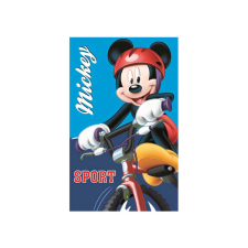 Mickey kéztörlő, arctörlő, törölköző - 35x65cm - Bicikli - Világoskék lakástextília