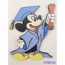  Mickey talárban és kalapban tábla - Kék dekorációs kellék