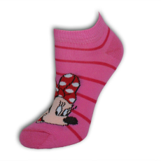 MickeyésMinnieegér Gyerek pamut titokzokni - Minnie egér - 31-34 - rózsaszín