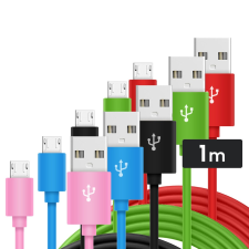  Micro USB töltőkábel 1m kábel és adapter