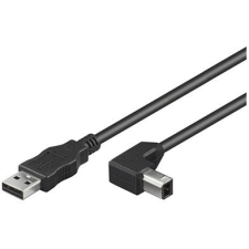 Microconnect USB 2.0 AB nyomtató kábel 90 fokos 2m (USBAB2ANGLED) kábel és adapter
