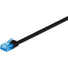 Microconnect V-UTP6A03S-FLAT hálózati kábel Fekete 3 M Cat6a U/UTP (UTP) (V-UTP6A03S-FLAT)