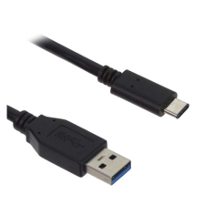 Microsoft adatkábel és töltő (USB - Type-C, 100cm) FEKETE Motorola Moto G8 Power (XT2043), Samsun... kábel és adapter