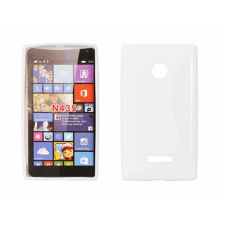 Microsoft Lumia  435, Szilikon tok, S-Case, fehér tok és táska